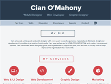 Tablet Screenshot of cianomahony.com